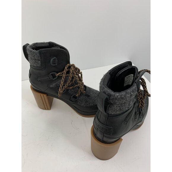 Sorel Womens Blake Heeled Lace-Up Winter Boots Size 7 EUC 8489 nonslip Booties - Picture 13 of 13